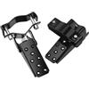BRIGHTFUFU Pedaline poggiapiedi per Bici, Accessorio Bici Compatto in Acciaio Nero, poggiapiedi per Assi Anteriori Pieghevoli, Antiscivolo, per BMX e Track Bike