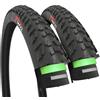 Fincci Copertone 26x1.95 Pollici 52-559 Copertoni con Protezione Anti-puntura Antiforatura da 3 mm 60TPI per MTB Mountain Bike Ibrida Bici Bicicletta con 26 x 1.95 Pneumatico