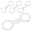 BESTOMZ 4 Pezzi Fermacinturino per Snorkel in Silicone Bianco, Sgancio | Compatibilità, Installazione Semplice, Design Antiscivolo, Accessorio per Immersione e Snorkeling
