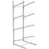 LOVIVER con Telaio Ispessito E Sporgenti da 40 Cm per Riporre Palle Sferiche in Maniera Ordinata in Palestra Domestica di, Bianco, 4 Livelli Tappetino Singolo