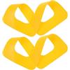 Hemobllo 2 Pezzi Patch per Pinna per Paddleboard e Surfboard in PVC Giallo | Connettore per Scanalatura, Installazione Facile, Previene Spostamenti, per Allenamento Quotidiano e Spiaggia