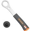 GEWAGE Attrezzo per bicicletta Centerlock, chiave a pedale, compatibile con Shimano Hollowtech II/BB9000, BBR60, M8000, RaceFace, RCA, RotorBSA30, Hawk Racing, BB3086M.
