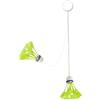 Generisch Dispositivo per allenamento da badminton, in nylon, regolabile, | Solo Shuttle Trainer - Nylon 1 regolabile | Palla da pratica Glow | Riflessi per esercizi di rimbalzo indoor | Per bambini e