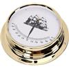 Blaihild Indicatore di Chiglia per Barche IMPA370241 Ottone 125mm | Inclinometro meccanico stile orologio per traghetto per barche a vela, monitor dell\'angolo di rollio con base flangiata da
