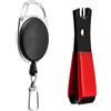 Maxtonser Tagliafilo Clippers Pinza da Pesca in Acciaio, Red And Black Suit | Forbici da pesca portatili, utensile da taglio in acciaio inossidabile, pinza per attrezzatura da pesca, forbici