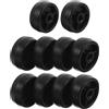 VOSAREA 10 Pezzi Rullo per Attrezzi Fitness, Rotazione 360° Nero | Compatibile Bici da Esercizio e Macchine, Installazione Facile, Stabilità Robusta, Uso Domestico