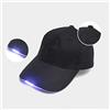 Domary Cappello LED con 5 Luci, Baseball Regolabile per Campeggio | Da 100 a 110 Caratteri, Vano Batteria Rimovibile, Mani Libere per Pesca, Jogging, Speleologia, Costruzione Durevole