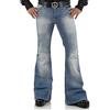 Botten Jeans vintage da uomo con fondo a campana anni '60 anni '70 abiti per gli uomini, pantaloni da discoteca da uomo pantaloni svasati jeans da uomo Bule Flair