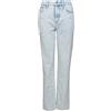 Superdry Vintage High Rise Straight Pants da Donna, Blu Ghiaccio, 28W
