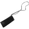 SAFIGLE Custodia Occhiali con Catene per Occhiali, Portatile PU Nero | Cordino da Collo, Design Multifunzione, Protegge gli Occhiali, Adatta per Uomo e Donna, per Chiavi