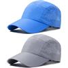 TAGVO 2 Confezioni Cappello da Baseball Ad Asciugatura Rapida, Cappello da Corsa Sportivo con Protezione dai Raggi UV di Rete Leggera Pieghevole e Traspirante, Cappelli da Sole Regolabili all'aperto