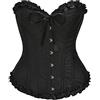 HofeUodo Corsetto Donna Corpetto Top Corsetti Sexy Elegante Corset Bustino Push Up Stringivita In Pizzo Vestito Steampunk Medievale Per Halloween, Carnevale, Cosplay E Feste
