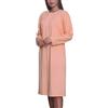 Generic Camicia da notte da donna, a maniche lunghe, con bottoni, taglie dalla M alla 3XL, tinta unita e motivo floreale, in cotone, ideale per anziani e nonne in cura