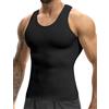 MISS MOLY Shapewear - Canotta da uomo, a compressione, senza cuciture, per la pancia, da uomo, senza maniche, per la pancia