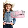 Kajeer Cintura western per ragazze per bambini Vintage goffrato Cowgirl cintura in | Fibbia rimovibile con stampa incisa, perfetta per jeans, abiti, eventi country rodeo