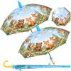 Xuniea Set di 2 Ombrelli per Bambini, Lunghezza 73 Cm, Diametro 85 Cm, Design con Animali del Bosco, Leggero, Robusto, per Asilo e Scuola