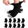 Jeasona 10 Paia Diabete Calze Senza Elastico Donna/Uomo Prodotti Per Diabetici per Gambe Gonfie Calze Cotone