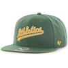 47 '47 47 47Brand Oakland Athletics Dark Green No Shot Script Captain Snapback Cap, verde