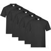 Fruit of the Loom - Iconic Tee, Lightweight Ringspun Tee, 5 Pack, T-Shirt Uomo
