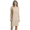 BEAUTELICATE Sottoveste Donna Cotone Lavato Corto Sottoveste con Spalline Larghe Camicia da Notte Pigiama Senza Maniche Corta Estiva Sleepwear per Casa e Casuale
