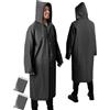 ANYOO Poncho Antipioggia Impermeabile per Adulti, 2 Pezzi Giacca Antipioggia con Cappuccio Riutilizzabile con Maniche Lunghe per Uomo e Donna Festival, Campeggio, Escursioni, Viaggi, Taglia Unica