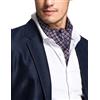 Prettystern Cravatta Ascot Uomo in 100% Seta - Sciarpa Elegante a Due Strati Lavallière da Business e Cerimonia