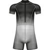 Yyuihri Body Uomo Body Uomo Nuoto Base Layer Underwear Collant di Seta Tuta Intera Corta Tuta con Bretelle Powerlifting da Wrestling Singlet