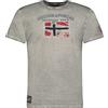 Geographical Norway Jotz Men - T-Shirt Cotone Uomo - Classica T-Shirt Estiva Logo - Camicia A Maniche Corta - Scollo V Regolare - Abito Ideale Primavera