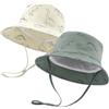 SEYUFN Cappello da Sole per Bambini Ragazze Cappello a Secchiello a Tesa Larga per Neonato Cappello da Bambina in Cotone Regolabile Cappello Estivo con Protezione UV per Bambini