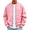 Generic Giacca casual da uomo con collo alto, minimalista, versatile e alla moda, i | Gilet Uomo Da Caccia Da Running Americana Ecopelle Reversibile Cintura Marinaro Righe Hybrid Freddo Verdi