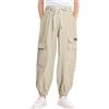 JiAmy Y2K - Pantaloni cargo da ragazza, stile streetwear, con tasche multiple, in cotone, a vita alta, stile hip hop, per danza e danza per bambini 5-14 anni