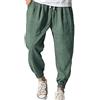 VIVICOLOR Pantaloni da Jogger di Lino di Cotone Maschile Pantaloni da Bagno in Spiaggia