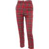 Generic Pantaloni Casual da Donna Moda Primavera e Autunno Vestiti Pantaloni Casual Rossi da Donna Nuovi Scozzesi-Rosso-S