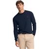 Polo Club Maglione a Treccia da Uomo con Logo e Scollo Tondo