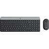 LOGITECH Pacchetto combinato tastiera e mouse wireless sottile Logitech MK470