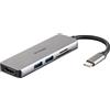 D-Link DUB-M530 D-Link DUB-M530 5-in-1 USB-C Hub mit HDMI/Kartenleser/uvm retail