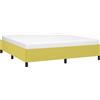 vidaXL Struttura letto senza materasso verde 160x200 cm tessuto