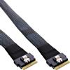 InLine Cavo InLine® Slim SAS, SFF-8654 8i zu SFF-8654 8i, 48 Gb/s, 0,5 m