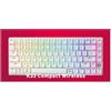 CHERRY XTRFY K33 Compact Wireless, senza fili, USB + RF Wireless + Bluetooth, tasti mem-meccanici, QWERTY, LED RGB, bianco