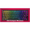 CHERRY XTRFY K33 Compact Wireless, senza fili, USB + RF Wireless + Bluetooth, tasti mem-meccanici, QWERTY, LED RGB, nero