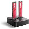 Axagon ADSA-M2C22L: Docking station e stazione di clonazione dual M.2 NVMe SSD, con interfaccia USB-C 20Gbps. Colore: nero. Materiale: plastica. Compatibile con SSD M.2 e M.2. Interfaccia: USB 3.2 Gen 2x2 Type-C