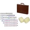 160 Tessere Mahjong In Acrilico Cristallino Con Caratteri Trasparenti, Set