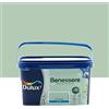 Dulux Benessere Pittura Colorata all'Acqua per Interni Superlavabile Anti Muffa Anti Batteri con Ioni D'Argento, 2.5 Litri, Verde Menta, 2.5L
