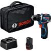 Bosch Professional 12V System Trapano-avvitatore a batteria GSR 12V-32 (Advanced KickBack Control, motore brushless, incl. 2,0 Ah, GAL 12V-20, borsa portautensili)