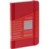 Fabriano Ecoqua Plus - Taccuino rilegato in tessuto, 3,5 x 5,5 cm, a puntini, colore: Rosso