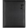 Letts of London Milano Quarto 27-080561 Agenda verticale settimanale 2027 con appuntamenti - Nero