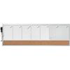 Nobo Piccola Lavagna / Agenda Settimanale Magnetica con Bacheca in Sughero Montabile su Parete / Frigorifero, Clip per Pennarello, Cancellabile a Secco, Cornice in Alluminio, 585 x 190 mm, Grigio