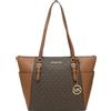 MICHAEL KORS Borsa Tote Charlotte Marrone Nuova e Originale