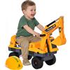 HOMCOM Ruspa Giocattolo 2 in 1 con Benna Escavatore e a Mordente Bimbi 2-3 Anni