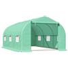 Outsunny Serra da Giardino a Tunnel 4.5x3x2m con Tetto Spiovente in PE